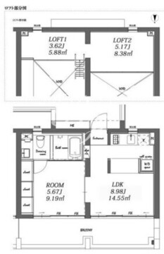 BPRレジデンス祐天寺 305 間取り図