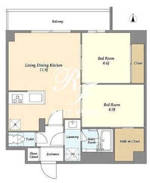 グランカーサ尾久 601 間取り図