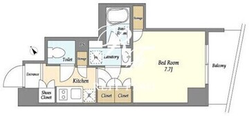 スタイリオ品川大井パークフロント 203 間取り図
