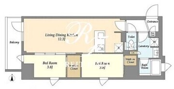 アイフラット品川戸越パークサイド 401 間取り図