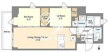アイフラット品川戸越パークサイド 406 間取り図