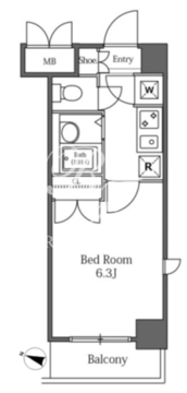 ラサンテ広尾 417 間取り図