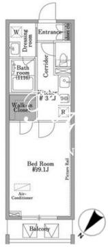 パークウッドレジデンス日本橋 702 間取り図