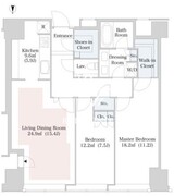 セントラルパークタワー・ラ・トゥール新宿 3201 間取り図