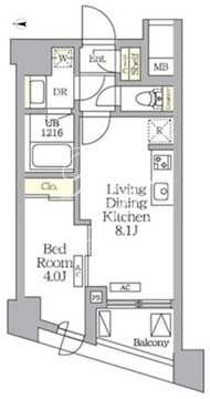 NOGATA RESIDENCE 803 間取り図
