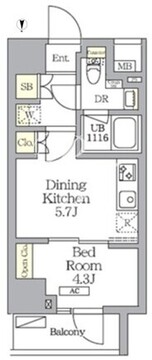 NOGATA RESIDENCE 506 間取り図