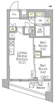NOGATA RESIDENCE 801 間取り図