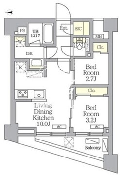 NOGATA RESIDENCE 304 間取り図