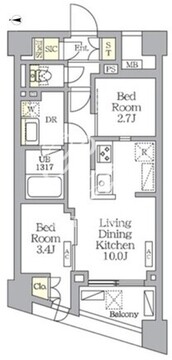 NOGATA RESIDENCE 503 間取り図