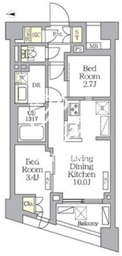 NOGATA RESIDENCE 303 間取り図