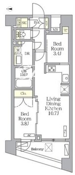 NOGATA RESIDENCE 302 間取り図
