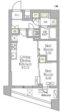 NOGATA RESIDENCE 301 間取り図