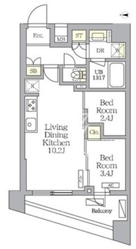NOGATA RESIDENCE 101 間取り図