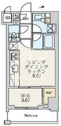 クレストコート北千住レジデンス 403 間取り図