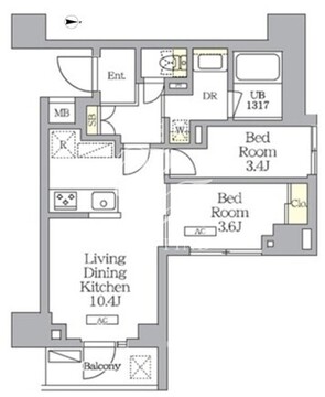 NOGATA RESIDENCE 309 間取り図