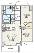 クレストコート北千住レジデンス 804 間取り図