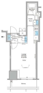 ルフォンプログレ北新宿 608 間取り図