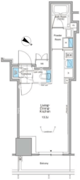 ルフォンプログレ北新宿 608 間取り図