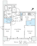 サンライズ茅場町 904 間取り図