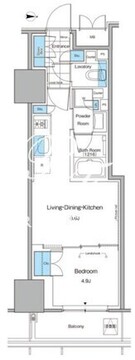 ルフォンプログレ北新宿 610 間取り図