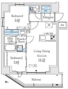 プライムブリス品川中延 901 間取り図