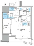 ルフォンプログレ北新宿 1005 間取り図