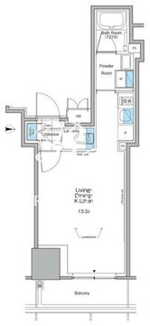 ルフォンプログレ北新宿 1008 間取り図
