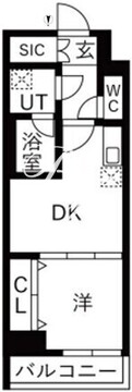 OAKLANCE森下2 1404 間取り図