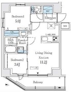 プライムブリス品川中延 701 間取り図