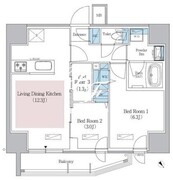 アーバネックス浅草橋Front 503 間取り図