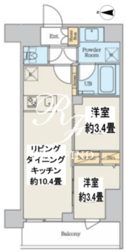 クレストコート本所吾妻橋ノース 703 間取り図