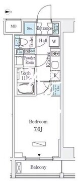ラティエラ中野新井 502 間取り図