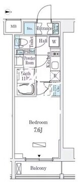 ラティエラ中野新井 504 間取り図