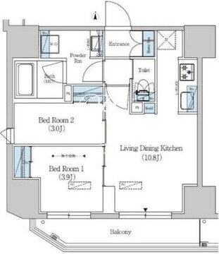 アーバネックス上野 803 間取り図
