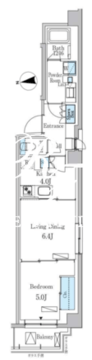 パークアクシス市谷左内町 505 間取り図