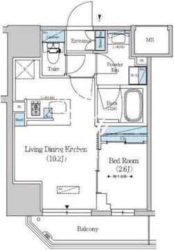 アーバネックス上野 501 間取り図