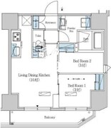 アーバネックス上野 404 間取り図