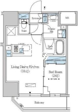 アーバネックス上野 401 間取り図