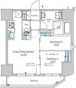 アーバネックス上野 304 間取り図