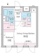 デュオメゾン都立大学 101 間取り図