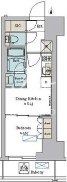 ブリリアイスト錦糸公園 402 間取り図