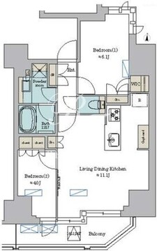 ブリリアイスト錦糸公園 903 間取り図
