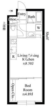 グランパセオ代々木上原 B102 間取り図