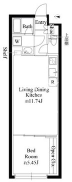 グランパセオ代々木上原 204 間取り図