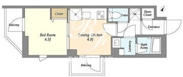 ドゥーエ曳舟2 203 間取り図