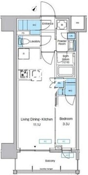 プレディアコート大森山王 602 間取り図