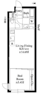 グランパセオ代々木上原 B103 間取り図