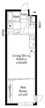 グランパセオ代々木上原 B104 間取り図