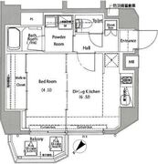 ログ初台 603 間取り図