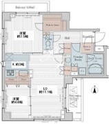 カスタリア三宿 201 間取り図